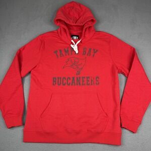 Tampa Bay Buccaneers Hoodie Mens Medium Red NFL Football Pullover Darius Rucker